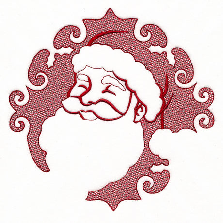 Cheerful Santa (Embossed)