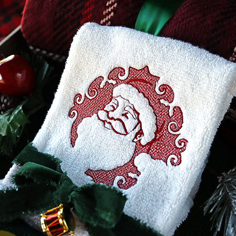 Cheerful Santa (Embossed)
