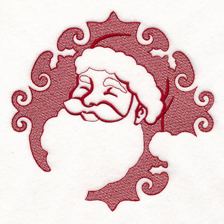Cheerful Santa (Embossed)