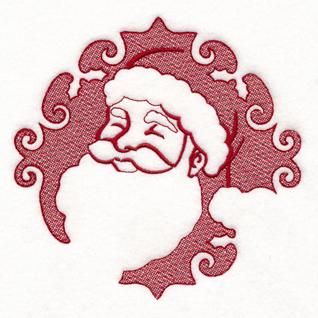 Cheerful Santa (Embossed)