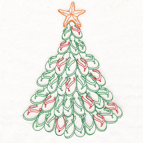 Tropical Flip-Flop Christmas Tree