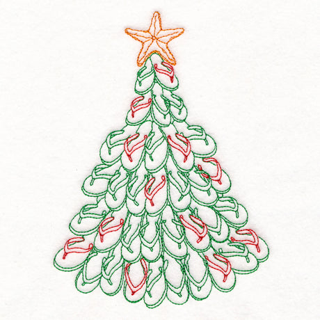 Tropical Flip-Flop Christmas Tree