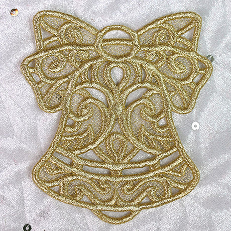 Holiday Bell Gift Topper (Lace)