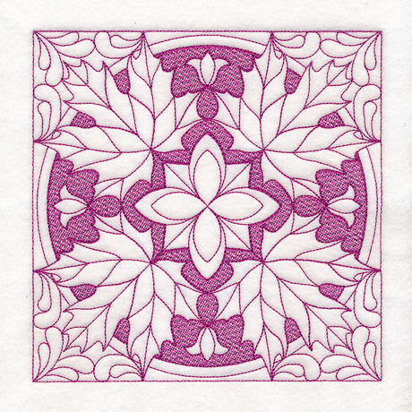 Autumn Treasures Maple Leaf (Trapunto)