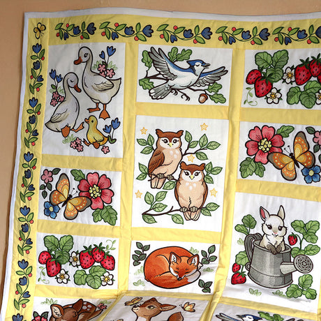 Woodland Animals Quilt - Bunny