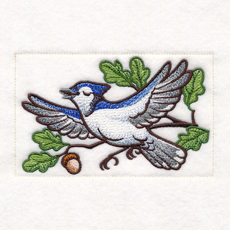 Woodland Animals Quilt - Blue Jay