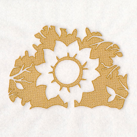 Autumn Sunflower (Embossed)