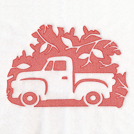 Autumn Retro Truck (Embossed)