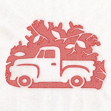 Autumn Retro Truck (Embossed)