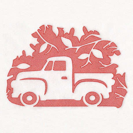 Autumn Retro Truck (Embossed)