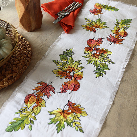 Color Theory Harvest Leaves Corner