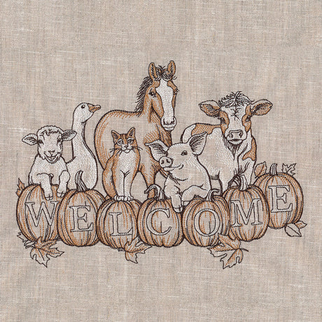 Autumn Farm Welcome Friends