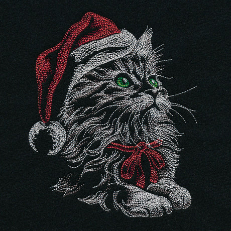 Gazing Christmas Kitten
