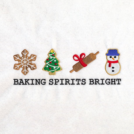 Baking Spirits Bright Icons Border