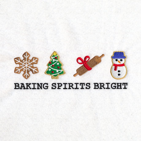 Baking Spirits Bright Icons Border