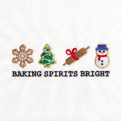 Baking Spirits Bright Icons Border