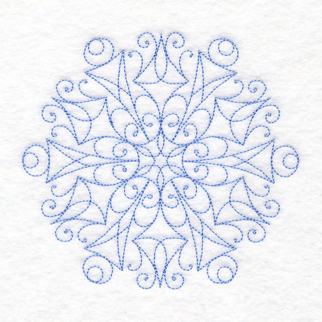 Simple Snowflake (Quilting)