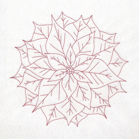 Simple Poinsettia (Quilting)