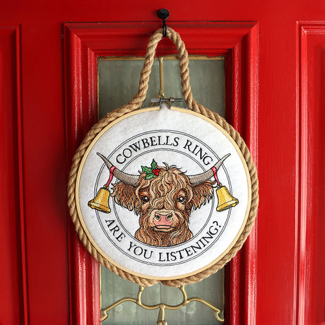 Christmas Highland Cow Stamp