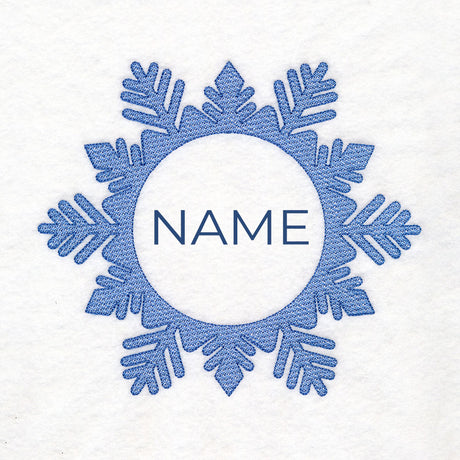Customizable Snowflake (Embossed)