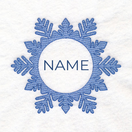 Customizable Snowflake (Embossed)
