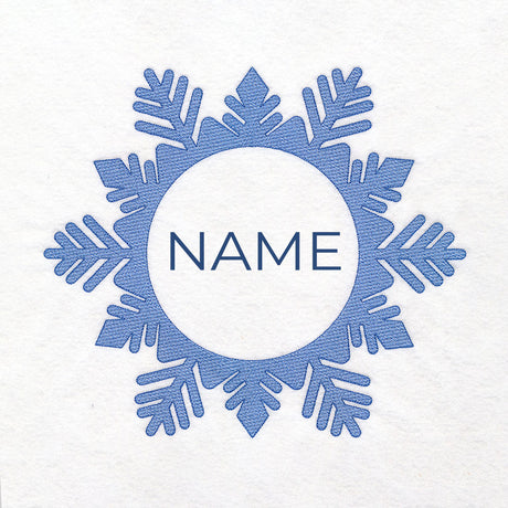 Customizable Snowflake (Embossed)