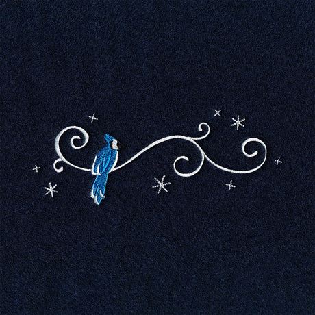 Frosted Blue Jay Border