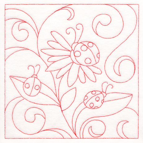 Spring Quilting - Ladybugs (Double Run)