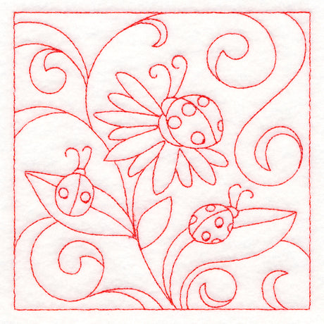 Spring Quilting - Ladybugs (Double Run)