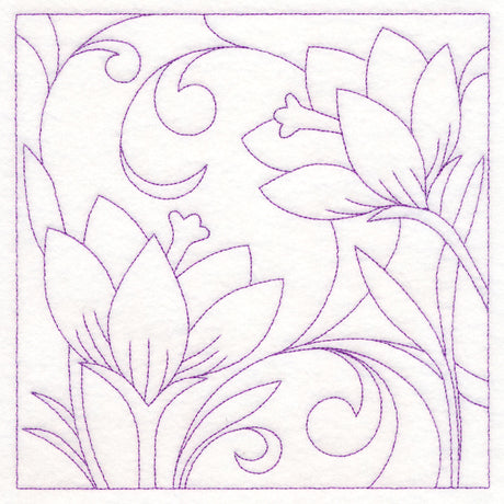 Spring Quilting - Crocuses (Double Run)