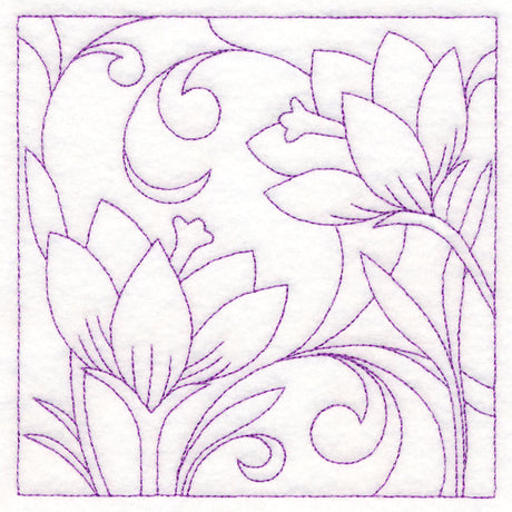 Spring Quilting - Crocuses (Double Run)