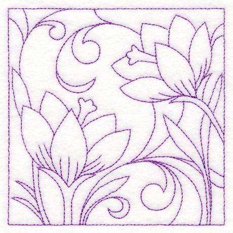 Spring Quilting - Crocuses (Double Run)