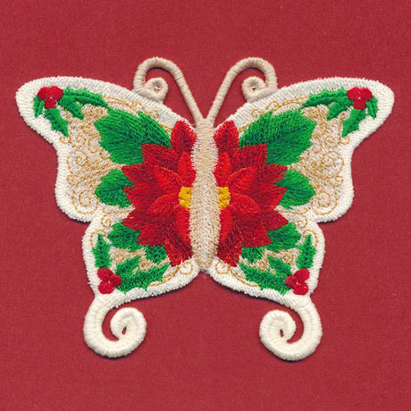 Free-Flying Christmas Butterfly (In-the-Hoop)