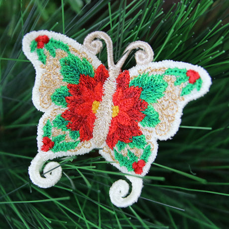Free-Flying Christmas Butterfly (In-the-Hoop)
