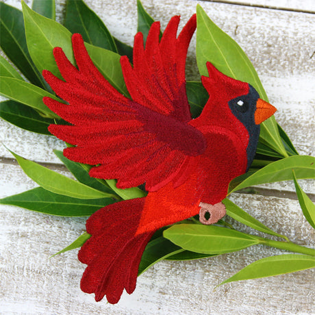Free-Flying Cardinal (In-the-Hoop)