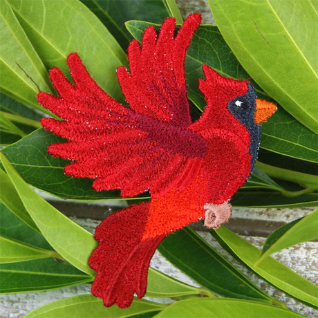 Free-Flying Cardinal (In-the-Hoop)