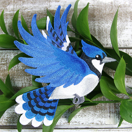 Free-Flying Blue Jay (In-the-Hoop)
