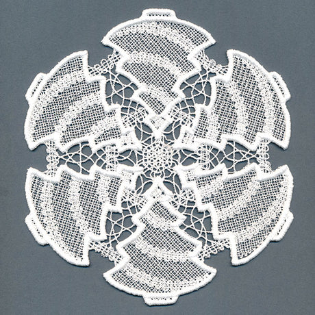 Festive Tree Doily (Battenburg Lace)