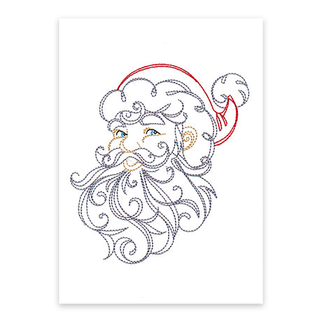 Calligraphic Santa (Cardstock)
