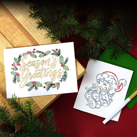 Calligraphic Santa (Cardstock)