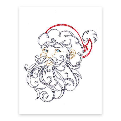 Calligraphic Santa (Cardstock)