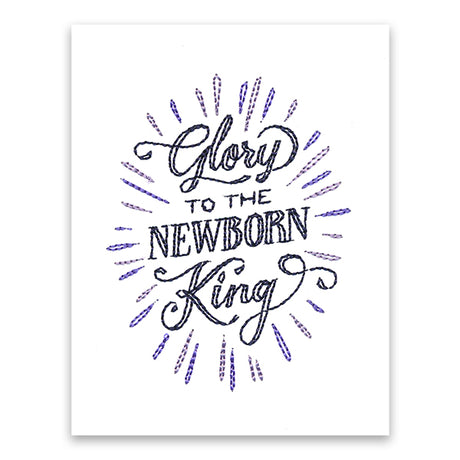 Glory To The New Born King (Cardstock)