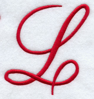 Monogram Script Letter L - 4 Inch