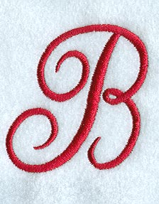 Monogram Script Letter B - 4 Inch