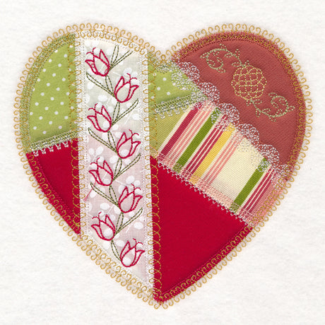 Crazy Patchwork Heart (Heirloom Applique)