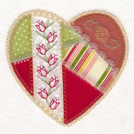 Crazy Patchwork Heart (Heirloom Applique)