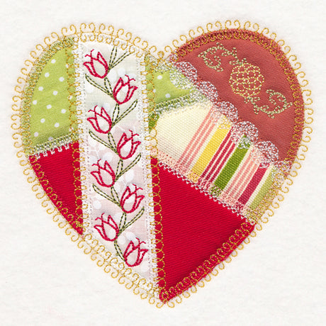 Crazy Patchwork Heart (Heirloom Applique)
